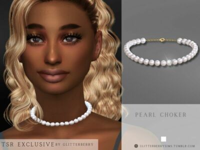 / Pearl Choker Sims 4 CC