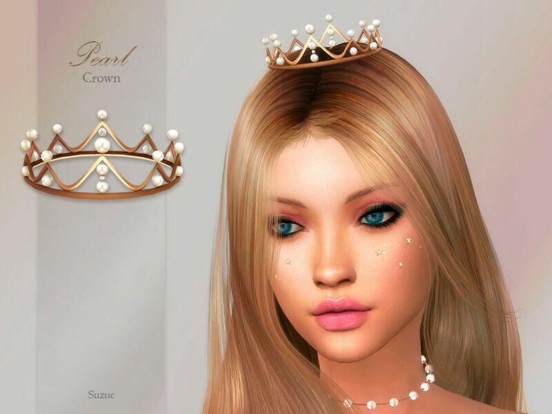 Pearl Crown By Suzue Sims 4 CC