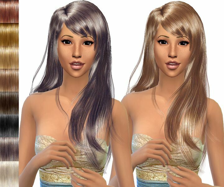 Peggyzone Hair 2840 Tifaed V1 Retexture By Atomic-Sims Sims 4 CC