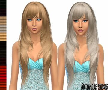 Peggyzone Hair 6945 Retexture By Atomic-Sims Sims 4 CC