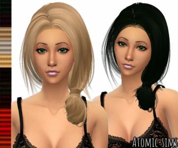 Peggyzone Hair 7716 Retexture By Atomic-Sims Sims 4 CC