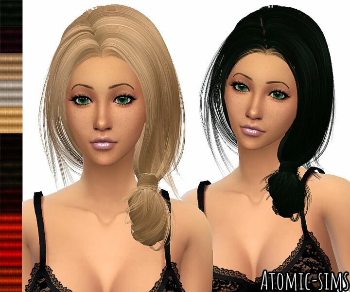 Peggyzone Hair 7716 Retexture By Atomic-Sims Sims 4 CC