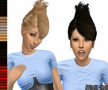 Peggyzone Hair 8122 Retexture By Atomic-Sims Sims 4 CC