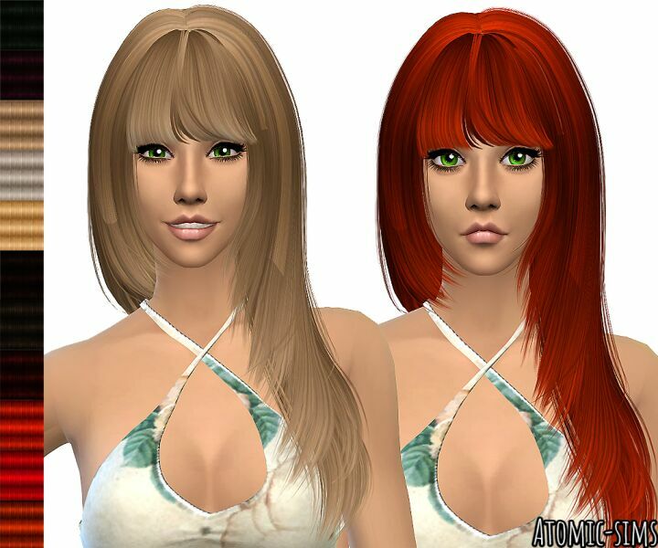 Peggyzone Hair 8146 (Pegy 100) Retexture By Atomic-Sims Sims 4 CC