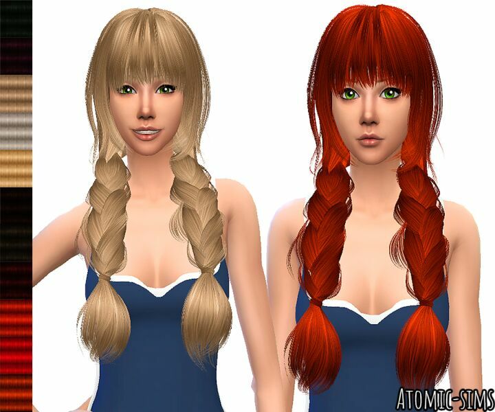 Peggyzone Hairmesh 7033 Retexture By Atomic-Sims Sims 4 CC