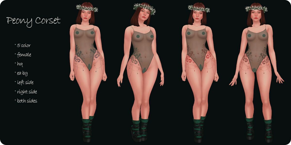 sims 4 cc peony corset tattoo by moonmoonsim 2