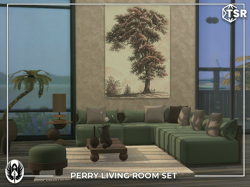 Perry Living Room SET Sims 4 CC