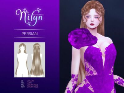 Persian Hair – NEW Mesh By Nilyn Sims 4 CC