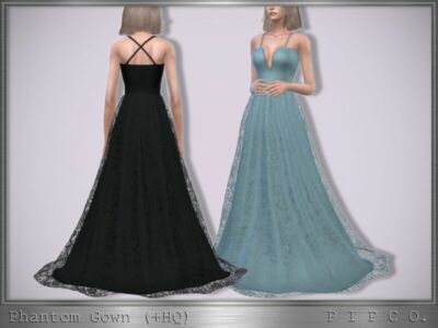 Phantom Gown. By Pipco Sims 4 CC