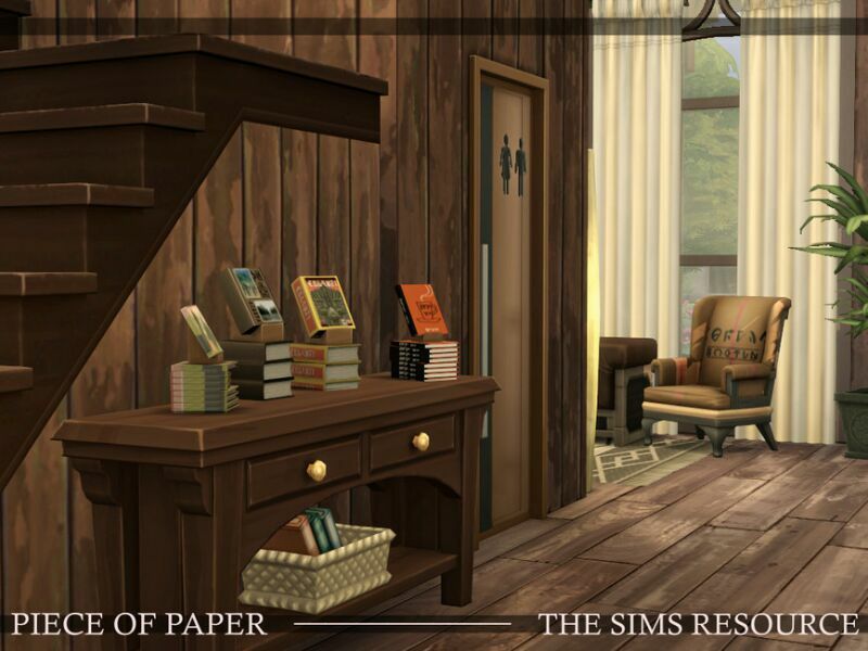 sims 4 cc piece of paper library nocc by simzmora 7