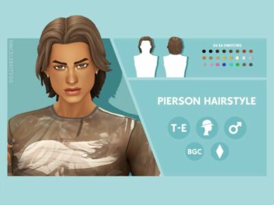 Pierson Hairstyle By Simcelebrity00 Sims 4 CC