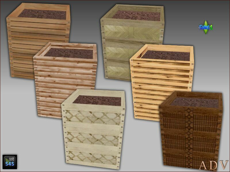 sims 4 cc plant boxes and fence 5