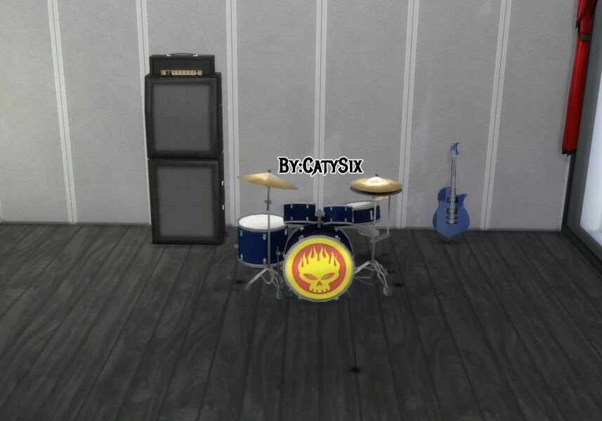 sims 4 cc playable drums v6 by catysix 2