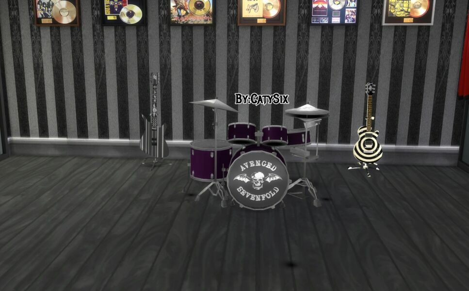 sims 4 cc playable drums v7 by catysix 2