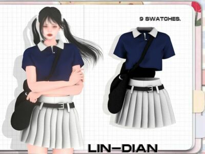 Polo FIR And Skirt / Everyday Sims 4 CC