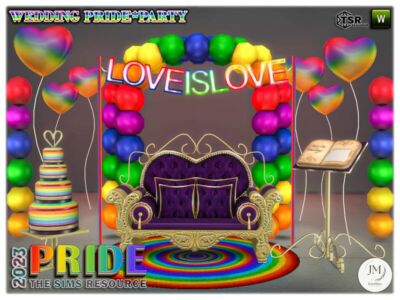 Pride Party 2023 Wedding Sims 4 CC