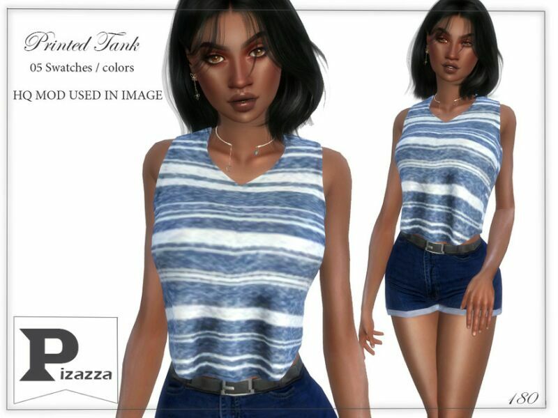 Print Tank By Pizazz Sims 4 CC