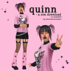 Quinn [SIM Download, CC Included] By Charismaticsimmer Sims 4 CC