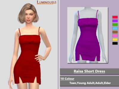 Raisa Dress By Luminousls Sims 4 CC