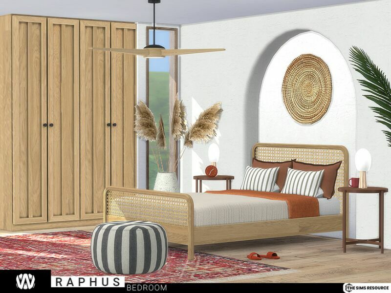 sims 4 cc raphus bedroom by wondymoon 2