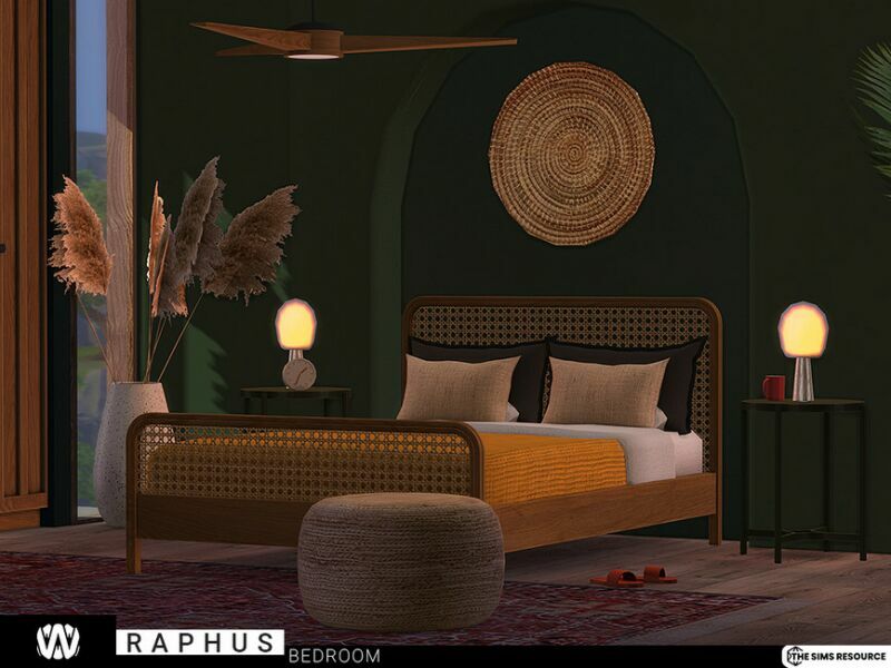 sims 4 cc raphus bedroom by wondymoon 4