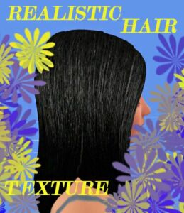 Realistic Texture Hair Made By ME ! By Rubicitaaya Sims 4 CC