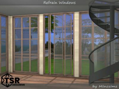 Refrain Windows By Mincsims Sims 4 CC