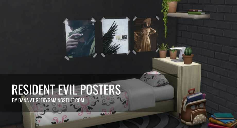 Resident Evil Village Posters By Geekygamingstuff Sims 4 CC