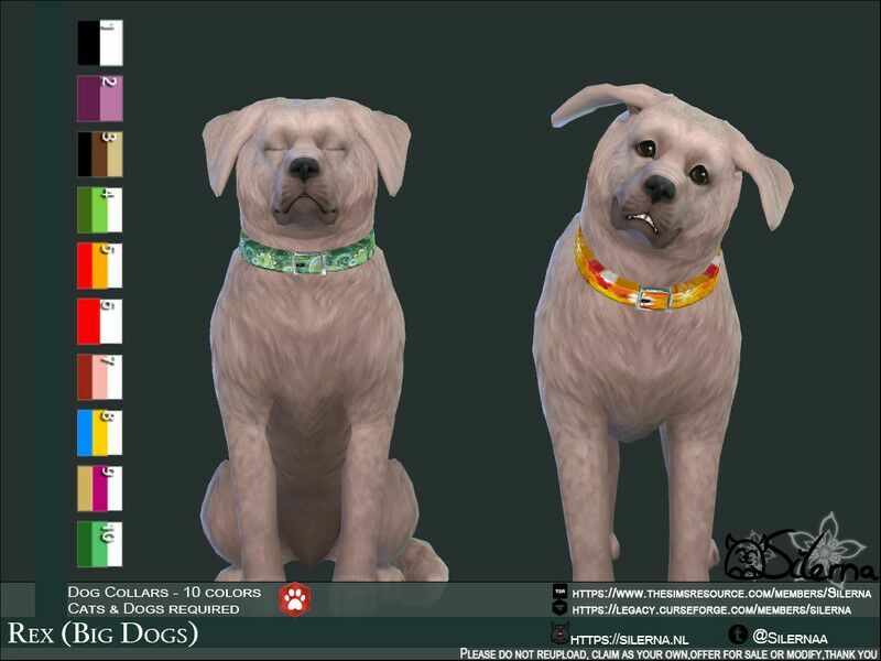 REX (BIG Dogs) Sims 4 CC