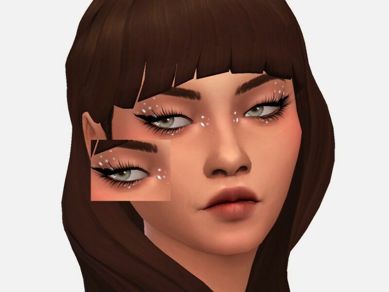 Rhinestone Eyeliner By Sagittariah Sims 4 CC