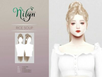 Rice Soup Hair – NEW Mesh Sims 4 CC