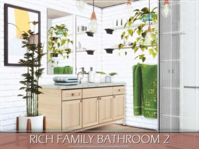 Rich Family Bathroom 2 By Mychqqq Sims 4 CC