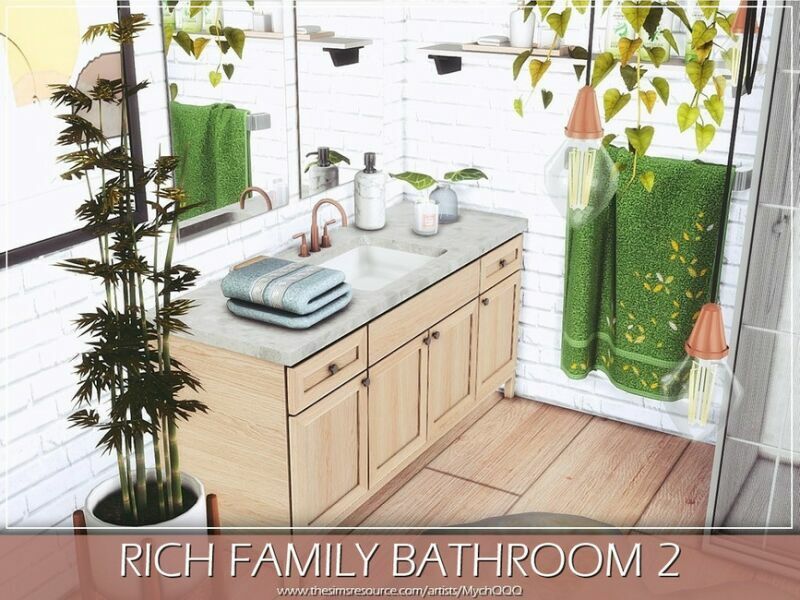 sims 4 cc rich family bathroom 2 by mychqqq 2