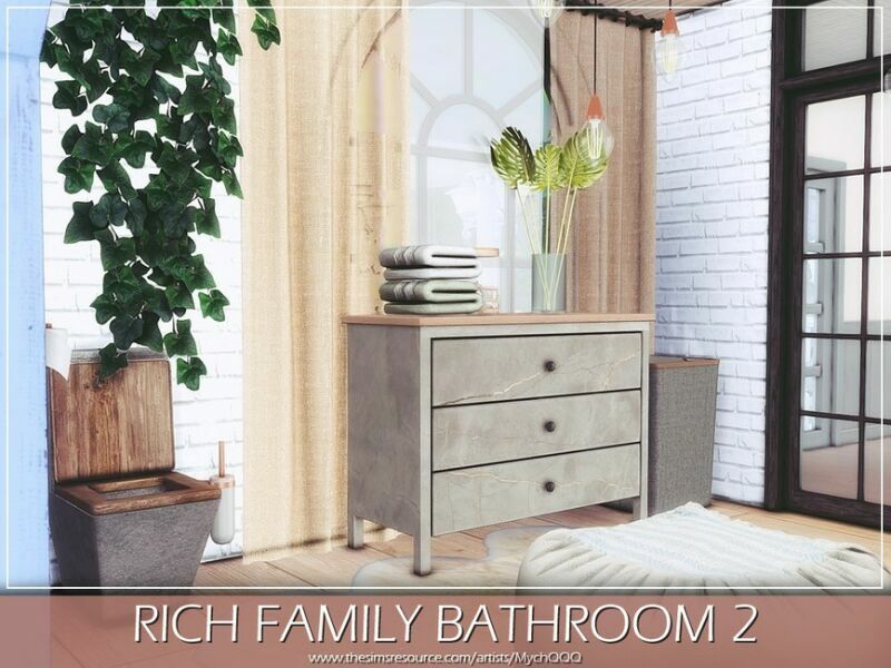 sims 4 cc rich family bathroom 2 by mychqqq 6