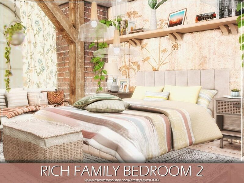 Rich Family Bedroom 2 By Mychqqq Sims 4 CC