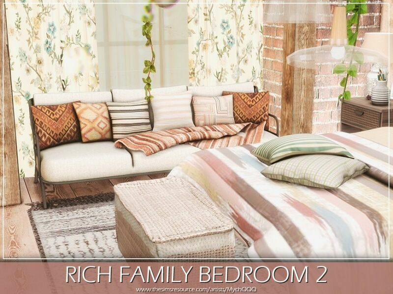 sims 4 cc rich family bedroom 2 by mychqqq 3