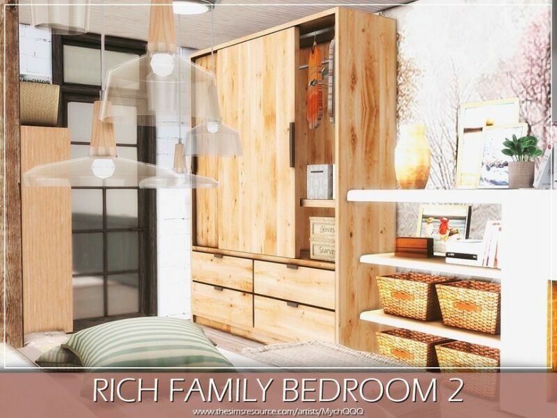 sims 4 cc rich family bedroom 2 by mychqqq 7