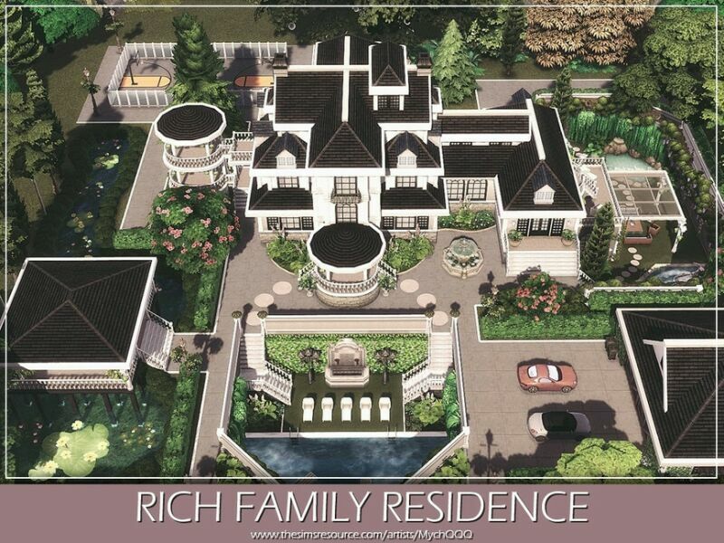 sims 4 cc rich family residence unfurnished by mychqqq 2