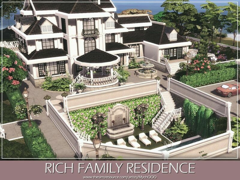 sims 4 cc rich family residence unfurnished by mychqqq 4