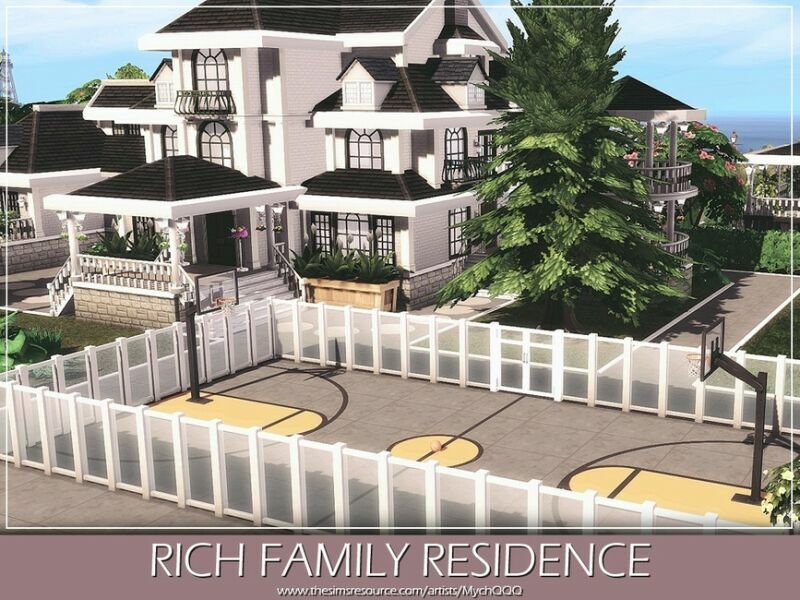 sims 4 cc rich family residence unfurnished by mychqqq 6