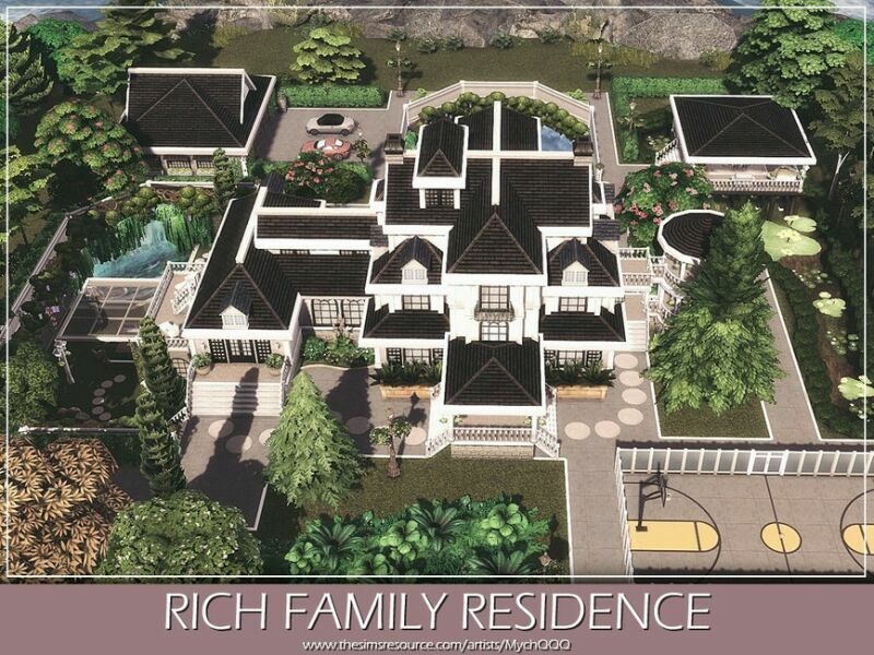 sims 4 cc rich family residence unfurnished by mychqqq 7