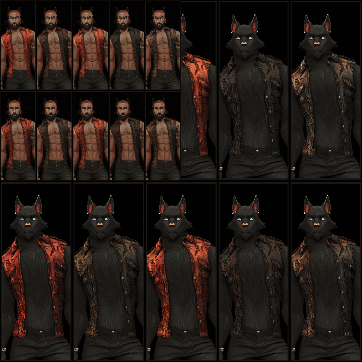 sims 4 cc ripped werewolf jacket 2