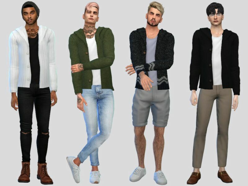 Robbie Cardigan Sweater By Mclaynesims Sims 4 CC