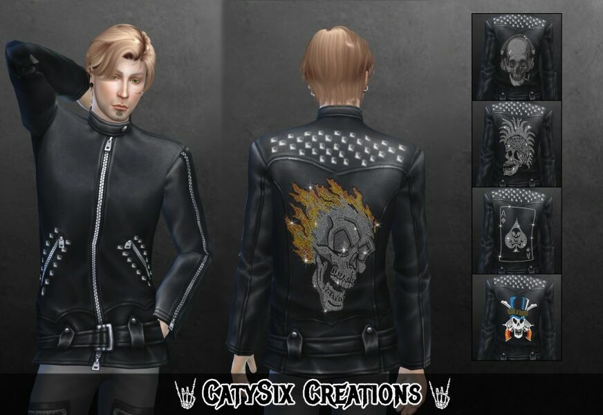 Rocker Jacket / Male V3 By Catysix Sims 4 CC