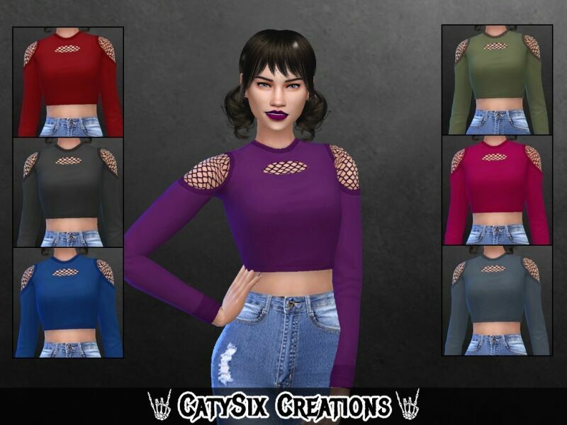 Rocker Tops By Catysix Sims 4 CC