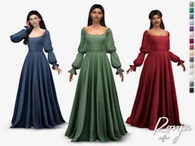 Ronja Dress By Sifix Sims 4 CC