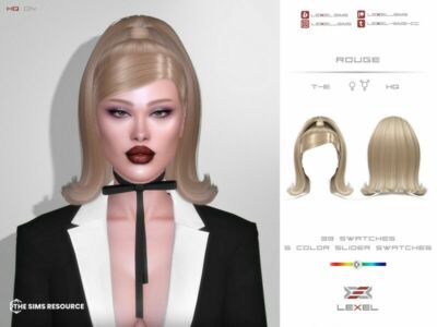 Rouge – Hairstyle Sims 4 CC