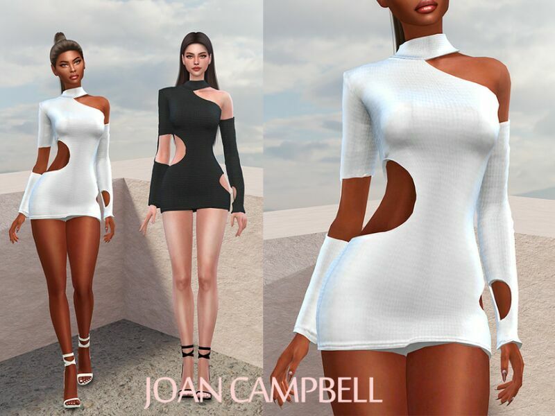 Roxy CUT OUT Dress Sims 4 CC