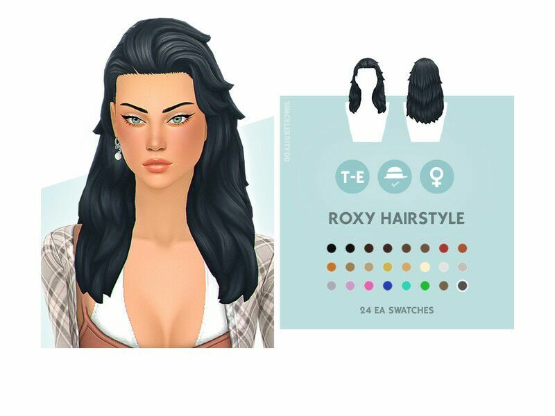 Roxy Hairstyle Sims 4 CC