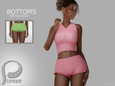 Ruffe Shorts By Pizazz Sims 4 CC